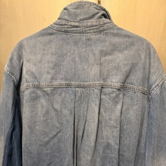 Retro Laura Ashley patchwork distressed denim shirt - RARE - Picture 15 of 16